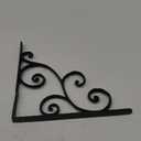 NACH Decorative Shelf Brackets, 1 Pack of 14.5 x 1 x 14.5 inch, Black Cast Iron Shelving Brackets - Metal Shelf Brackets for Wall - Victorian Scroll Shelf Bracket (Large)