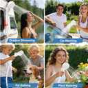 Portable Shower for Camping with 7800mAh Battery, Rechargeable Camping Shower with Intelligent LED Display, 3 Spray Modes, IPX8 Waterproof Outdoor Camp Pump for Hiking, Travel, Car, Pet, usually