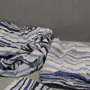 TEXAS LINEN CO. 100% Organic Cotton Printed Sheets Full Size - 4 PC Organic Cotton Percale Sheets Full Set (Variegated Stripe), Cooling & Breathable Sheet, 16" Deep Pocket - GOTS Certified