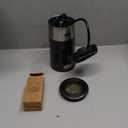 DREO Milk Frother, 8-in-1 Electric Stainless Steel Frother for Latte Art Microfoam and Coffee, 9oz/270ml Warm and Cold Foam Automatic Frothers, LED, Easy to Clean (Midnight Black)