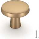 goldenwarm 25 Pack Champagne Bronze Cabinet Knobs for Dresser Drawers Round Kitchen Cabinet Knobs for Cabinets and Drawers Knobs Cabinet Pulls