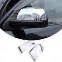 for Toyota Tundra 2007-2021/Sequoia 2008-2020 Outside Rearview Mirror Cover Trim Accessories,Rearview Mirror Protect Covers Door Side Moulding Exterior Decoration Trims (Bright)