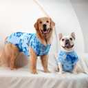 Recovery Suit for Female & Male Dogs After Surgery, Breathable Dog Onesie Cone Alternative, Anti-Licking Surgical Suit for Spay Neuter Wounds,  Blue Tie Dye, XS(Back:11"-13")