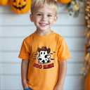 Halloween Shirts for Kids Toddler Boys Girls Pumpkin Shirts Ghost T-Shirts Clothes Short Sleeve Cotton Tee 2-8T (Boo Haw)