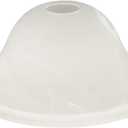 Giluta Small Floor Lamp Glass Shade Replacement Globe -Fitting Opening 1.625" Modern Alabaster Style Light Fixture Shade, Height: 4.13 inch, Width: 9.45 inch. Lipless