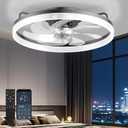 AIKVSXER Ceiling Fan with Lights and Remote, 20in Modern Ceiling Fans, Medium