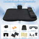 Onirii Inflatable Car Air Mattress Back Seat Bed with Air Pump,55" (L) x 35" (W) Portable Thickened Car Travel Camping Sleeping Air Mattress Blow Up Bed for Mid-Size,Full-Size Car SUV