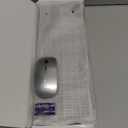 Wireless Keyboard and Mouse Ultra Slim Combo, TopMate 2.4G Silent Compact USB 2400DPI Mouse and Scissor Switch Keyboard Set with Cover, Batteries Included, for PC/Laptop/Windows/Mac - Gray Black