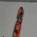 4 Pcs Artificial Greenery Stems Plants 35.4" Faux Branches for Vase Filler Fake Ficus Twig Plants Orange Leaves for Home Office Party Wedding Shop Autumn Fall Decoration