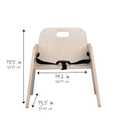 Childrens Factory Toddler Chair with Strap, Baby Activity Seat, Toddler Feeding Chair, 9" H Seat