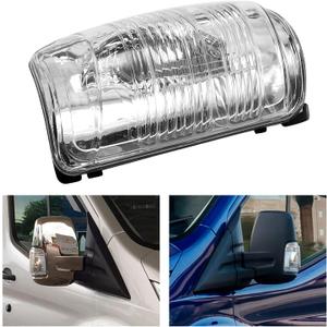 EATAKWARD Wing Mirror Side Mirror Left Driver Side Turn Signal Light Indicator Lamp Lens Cover Fit For Ford Transit T150 250 350 2015 2016 2017 2018 2019 2020 2021 MK8 2014 Onwards