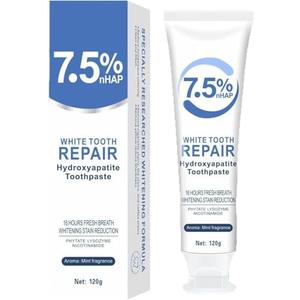 Nano-hydroxyapatite Toothpaste, Precise Repair of Tooth Enamel, Refreshing Mint, Lasting and Fresh, Becoming a Strong Shield for Oral Health, Refreshing Mint (120g/4.23oz)б 50pc Nano-hydroxyapatite Toothpaste, Precise Repair of Tooth Enamel, Refreshing Mint, Lasting and Fresh, Becoming a Strong Shield for Oral Health, Refreshing Mint (120g/4.23oz)б 50pc
