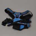 Rabbitgoo Dog Harness No Pull with 2 Leash Clips, Adjustable Soft Padded, Reflective Oxford No Choke Pet Vest with Easy Control Handle for Medium Sized Dogs, Blue, M