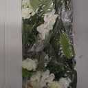 Artificial Azalea Flowers for Outdoors 4 Bundles Fake Silk Azalea Bouquet Faux Flower Plants Realistic Fake Flowers for Planter Front Door Patio Garden Box Balcony Walkway Home Decor (White)