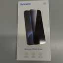 SYNCWIRE Privacy Screen Protector for iPhone 15 6.1''[2-Pack], Unbreakable True 28 Anti Spy Tempered Glass Saver Black [Easy Installation Frame] [9H Hardness] [Bubble Free] [Sensitive Touch]