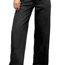 ELLEVEN Women's Low-Rise Baggy Jeans, High Stretchy Y2K Wide Leg Jeans Boyfriend Straight Leg Denim Pants (8)