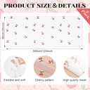 2 Pack Cherry Table Runner 35x120 Inch Cherry Birthday Party Decorations Fruit Summer Lace Tulle Fabric Table Dining Room Kitchen Holiday Wedding Baby Shower Arch Veil Decor