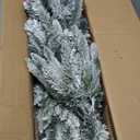 4.5-ft Pencil White Artificial Christmas Tree