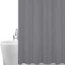 Shower Curtain for Bathroom, Water Repellant Fabric, 36"x71", Gray