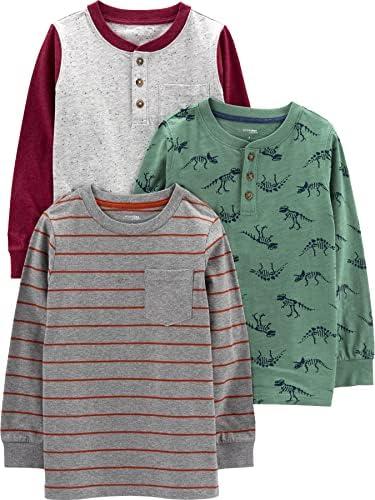 Simple Joys by Carter's Boys' 2-Pack Long Sleeve Shirts 3T