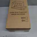 DEKAVA Under Sink Organizer 2 Pack, Bathroom Cabinet Organizer, 2 Tier Sliding Cabinet Basket Organizer Drawer, Multi-Purpose Bath Collection Baskets for Bathroom (Black)