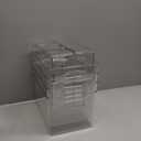 Set of 8 Clear Plastic Storage Bins, 4 Large and 4 Small Stackable Storage Containers for Pantry Organization and Kitchen Storage Bins,Home Edit and Cabinet Organizers