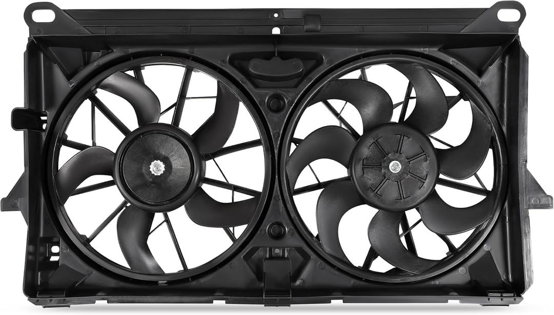 AUTOSAVER88 Engine Radiator Cooling Fan Assembly Compatible with 2007 2008 2009 2010 2011 2012 2013 2014 Chevrolet Silverado GMC Sierra Cadillac Escalade 4.3L 4.8L 5.3L 6.0L 6.2L V6 V8