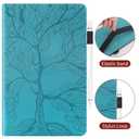 TIPOYOROO Case for Samsung Galaxy Tab S8 Ultra Case 2022 14.6 Inch(SM-X900/X906) PU Leather Cover with Card Holder Multi-Angle for Galaxy Tab S8 Ultra 14.6'' - Turquoise