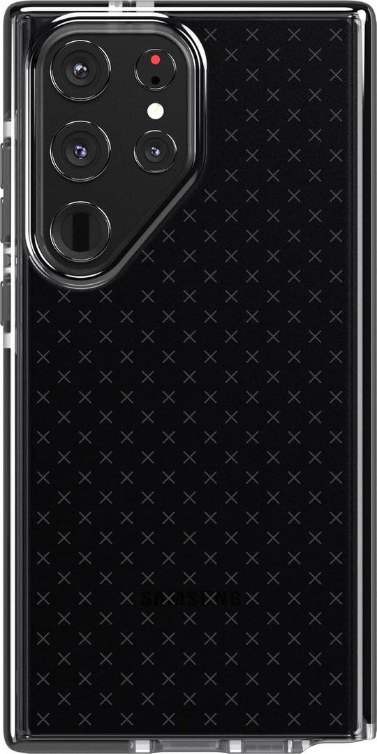tech21 Evo Check for Samsung Galaxy S23 Ultra - Smokey Black 16ft Drop Protecion Shockproof Shock-Resistant and Scratch-Resistant Phone Case