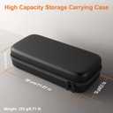 Travel Carrying Case for Nintendo Switch 2, Switch 2 Accessories with Console Protection Bundle, 2x Tempered Glass Screen Protectors, 2x Joy-Con Controller Cases, 6x Anti-Slip Thumb Grip Caps, All-in-One Travel Kit