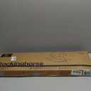 Rocking Horse Wooden Ride On Toy for Kids Classic Design Rocking Horse with Pedal and Safe Backrest Fine Workmanship(Classic, Natural)