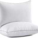 MIULEE Queen Bed Pillows 20 x 30 Pillow Inserts (Set of 2) -Decorative Throw Pillow Inserts with 100% Cotton Covers Rectangle Queen Size for Bed Couch