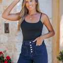 luvamia Jean Shorts Womens High Waisted Trendy Button Fly Patch Pocket Side Split Casual Summer Stretchy Denim Shorts (Blue)