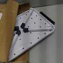 Folding Step Stool, Step Stools with Handle for Elderly Adults, Metal Stepping Stool with Adjustable Handrail in Kitchen, Bathroom, Bedroom, 330 Lbs Capacity