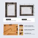 Handicrafts Home Horn Inlay Shagrin Picture Frame 5x7 - Black Brown Engraved Art Carved Picture Frame for & Desk Decor, Photo Frame for Family Pictures, Brown