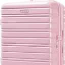 LARVENDER Carry On Luggage 22x14x9 Airline Approved, 20 Inch Expandable PC+ABS Hardside Suitcase Carry On Luggage with Spinner Wheels TSA Lock for Women Men (Pink), 20 Inch - EXT