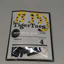 DOK TigerToes Premium Non-Slip Dog Socks for Hardwood Floors - Extra-Thick Grip That Works Even When Twisted - Prevents Licking, Slipping, and Great for Dog Paw Protection - Size Medium (Classic Grey)