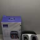 KINGJOY Foot Massager with Heat for Neuropathy, [2026 Upgraded], Deep Kneading Shiatsu Foot Massager for Plantar Fasciitis, Fits Up to Men Size 14, Gifts for Women Mom Men Dad Seniors (Gray)