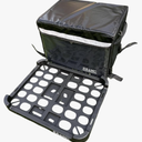 SA&MC Pizza Food 62L Delivery Bag Bundle with Rear Plastic Rack for Motorcycle Delivery Drivers
