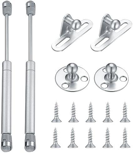 4 Pcs Gas Springs,100N/22.5LB Gas Struts Lift Supports,Gas Shocks, Soft Close Hinges,Furniture Cabinet Door Lid Stay,Hydraulic Gas Lift Spring Stay for Cabinet,Storage Box Spring Struts -10.43"