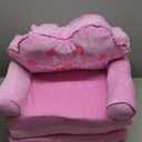 MOONBEEKI Kids Couch Fold Out, Foldable Princess Chair for Toddlers 1-3, Kids Furniture for Playroom, Gift for Birthday Christmas and HalloweenPink