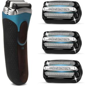 3 Pack 32B S3 Electric Replacement Heads for All Series 3 Shavers, Suitable for S3 3040s 3080s-4 370cc 3070cc 3000s 3010, 3090cc Etc.