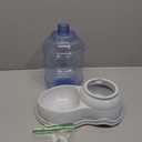 Amazon Basics Gravity Pet Water Dispenser for Cat, Dog, 1 gallon Capacity, Small, Gray