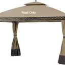 Replacement Cover for 10X12Ft Oakmont Gazebo L-GZ1188PST-A,Pinehurst Gazebo L-GZ1188PST,Khaki
