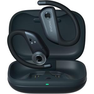 1MORE S50 Fit Open Earbuds, Open-Ear Wireless Bluetooth Headphones Bluetooth 5.3 with 4 Microphone, Light Earbuds with Earhooks for Sports Running, IPX7 38H-Playtime, Preset EQ Via App (Gray)