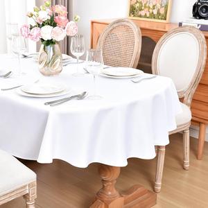 Tablecloth Oval White 57 x 30 In