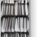 Joseph Joseph DrawerStore Compact Utensil Organizer For Kitchen Drawer Silverware, Flatware Tray, Grey