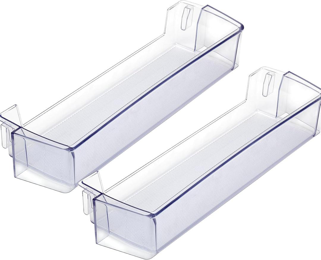 DA63-08645A Refrigerator Door Shelf Replacement Fit sumsung RT18M6213WW/AA-04, RT18M6213SR/AA-00 RT18M6213SR/AA-01 RT18M6213SG/AA-00 RT18M6213SG/AA-01 RT18M6213SG/AA-02 RT18M6213SG/AA-03 2 Pack