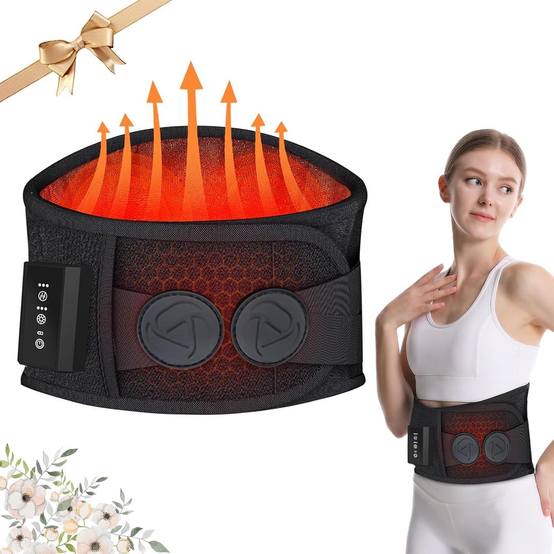 Cordless Heating Pad Massager - Portable, White Elephant Gift for Women & Men