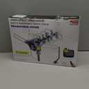 PBD Amplified Outdoor TV Antenna with 360 Motorized Rotation, UHF/VHF Long-Range Reception, Remote Control, Mounting Pole & 40FT RG6 Cable, Dual TV Outputs, Supports 4K/1080P Smart & Older TVs